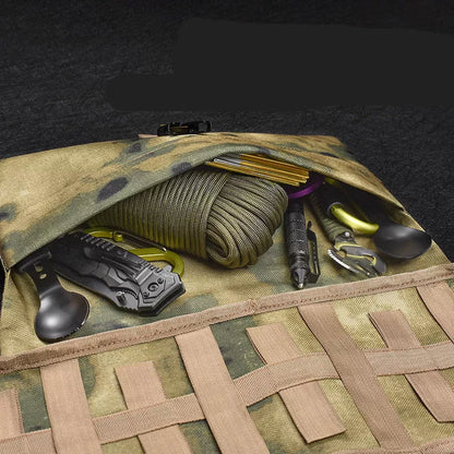 Koala Camping Tableware Storage Bag in Khaki, Black, or Green with lock buckle and double strap