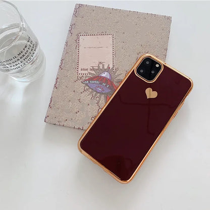 TPU iPhone case in solid colour, slim back cover design for models 6 to 11 Pro Max