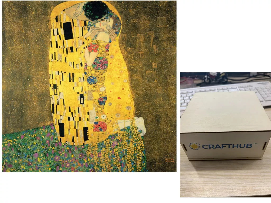 Animal Puzzle Craft Hub A3 Size Wooden Box for puzzle storage and organization