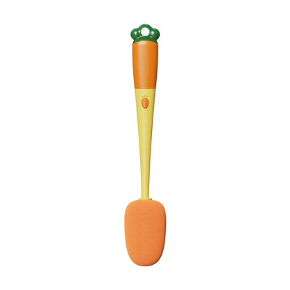 3-in-1 multifunctional cleaning brush with carrot design and long handle