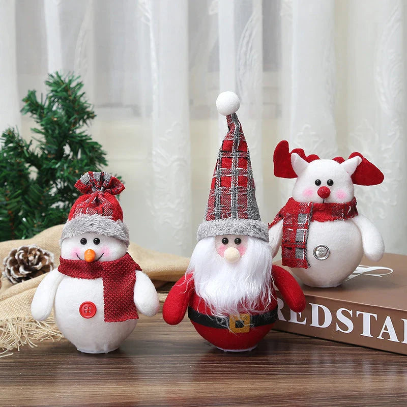 Hhomeenjoy Dazzling LED Christmas Decor: Santa, Snowman & Reindeer Lights