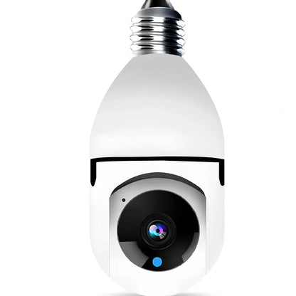 Wireless security bulb camera with 360-degree rotation and 3.6mm lens