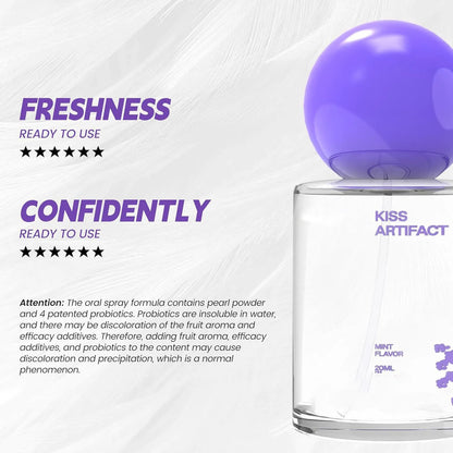 20ml probiotics oral spray bottle with spray mechanism for portable oral hydration and care