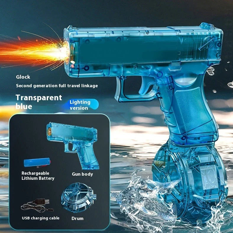 Ice Mouse electric water gun toy with 500ml water tank and high-speed firing system