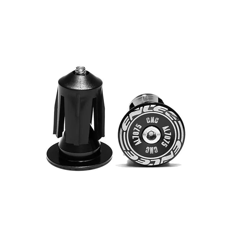 Aluminum alloy bicycle handle block accessories in black, red, blue, and purple