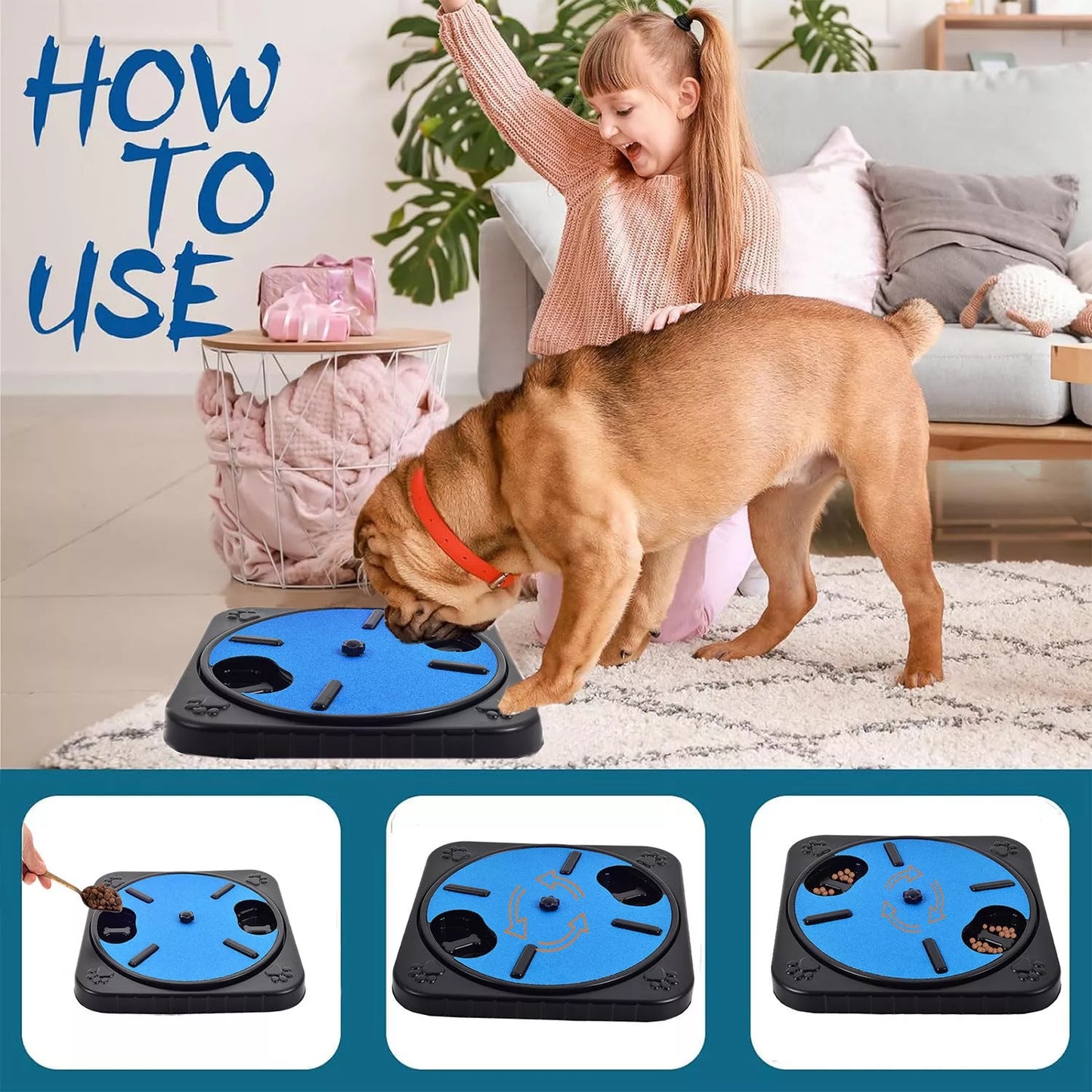 360 Rotating Cat Dog Scratch Board with Treats for Nail Trimming in multiple colors