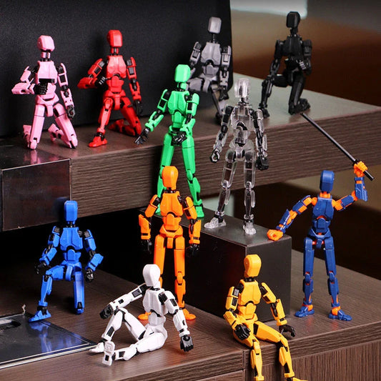 Versatile multi-jointed robotic action figure with customizable posing and design capabilities
