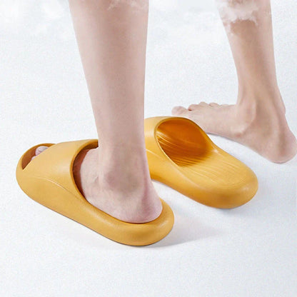 Fashionable and comfortable slippers with cushioned soles and anti-skid technology, available in a variety of vibrant colors.
