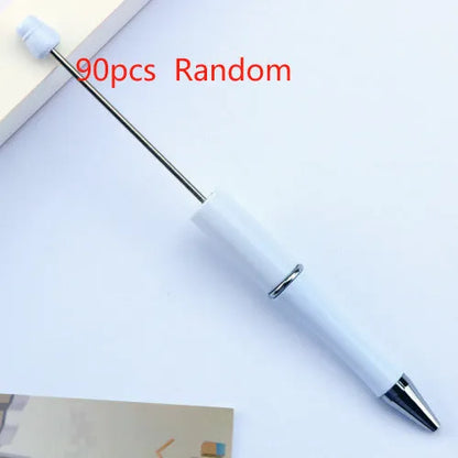 Rotating bead ballpoint pen in gradient colour with ABS plastic and steel wire construction