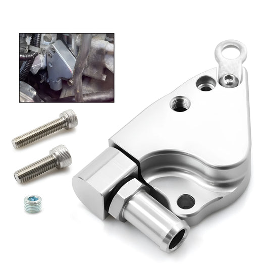 Aluminium alloy intake manifold coolant adapter for Honda K20 and K24 engines