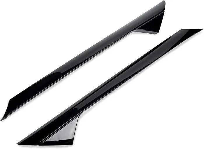 Genuine Ford black front windshield side trim panel, part number BB5Z-7803144-AA.