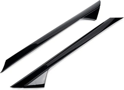 Genuine Ford black front windshield side trim panel, part number BB5Z-7803144-AA.