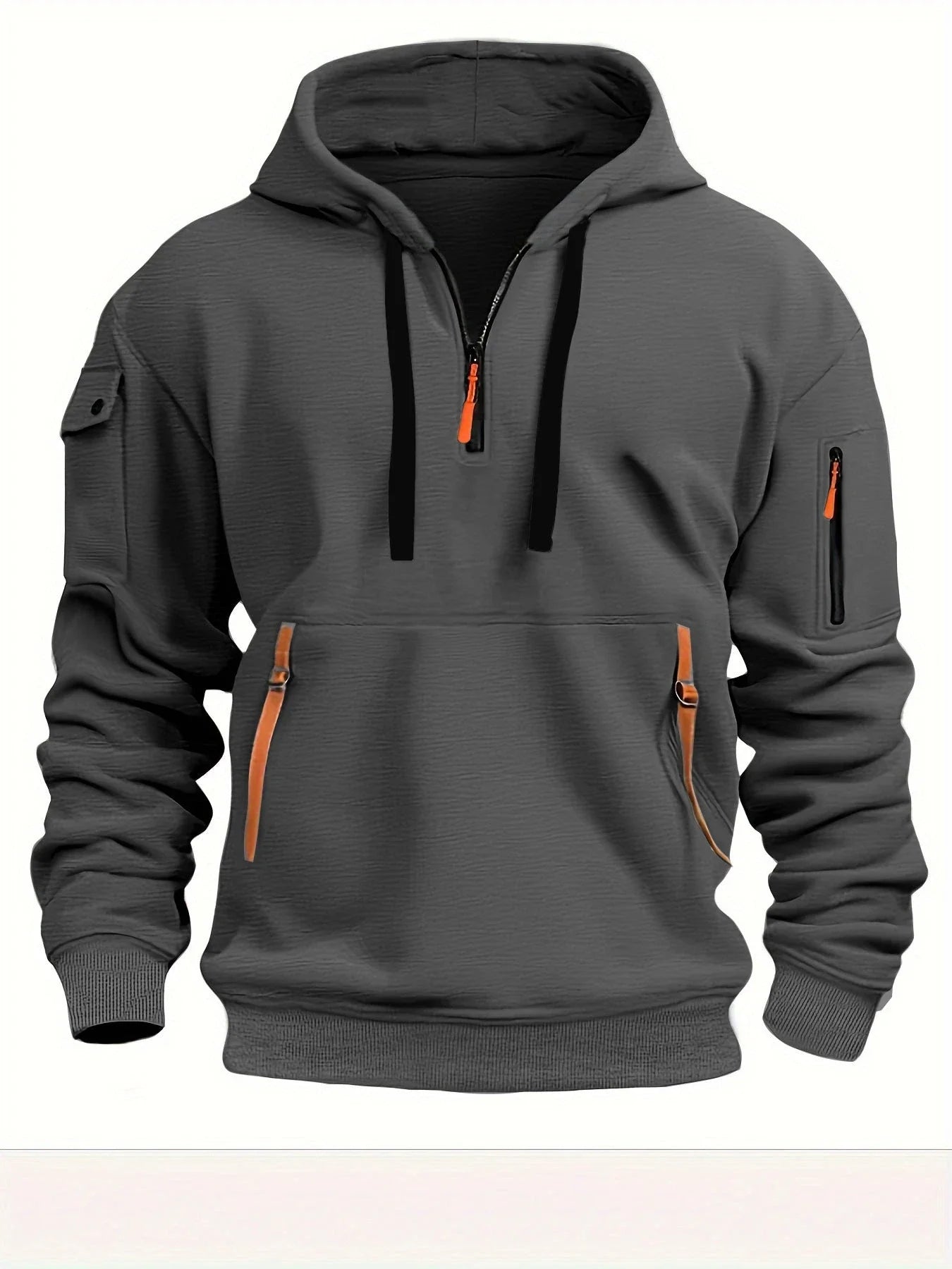 Comfy hooded pullover sweatshirt in various colors and sizes for men and women