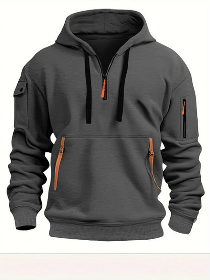 Comfy hooded pullover sweatshirt in various colors and sizes for men and women