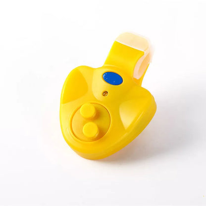 Night fishing intelligent bite alarm with LED warning light for enhanced visibility