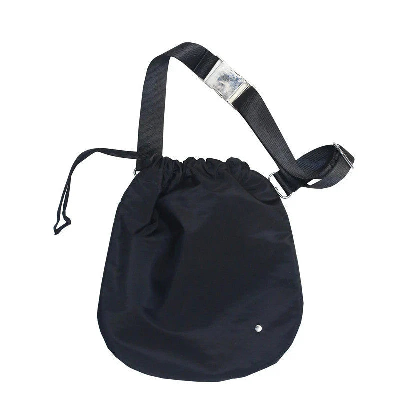 Stylish nylon drawstring waist bag in various colors for hands-free convenience and fashionable everyday carry