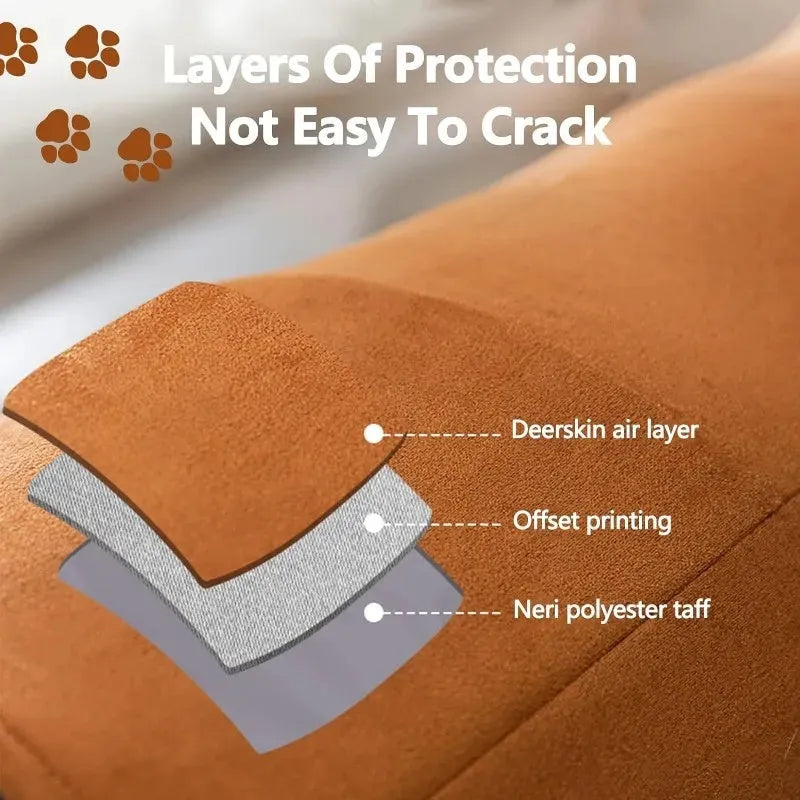 Collapsible brown or grey cat tunnel with a plush ball on top, shown in both extended and folded flat positions.