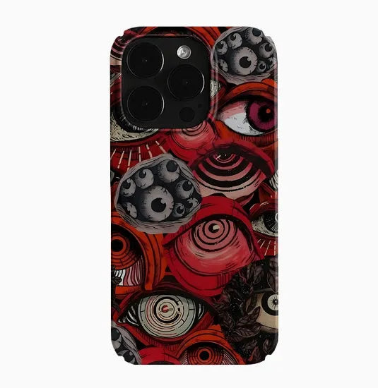 Hard shell phone case with large hole cut-outs, glossy or frosted finish, for iPhone and Vivo X100