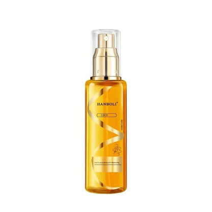 Gold 70ml perfume soft hair care spray bottle for dry and frizzy hair, wash-free anti-static