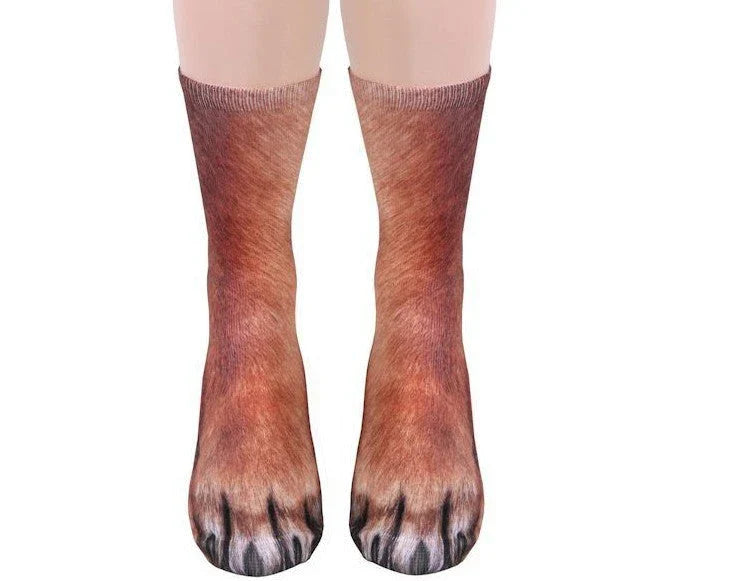 Stylish 3D animal print socks featuring various designs like cat, dog, elephant, and more for unisex all-day comfort and fashion