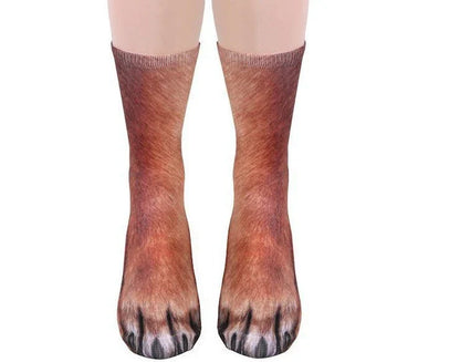 Stylish 3D animal print socks featuring various designs like cat, dog, elephant, and more for unisex all-day comfort and fashion