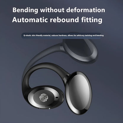 Bluetooth ear hook headset in black, white, orange, or air39, PC ABS, 10m range, Jerry chip.