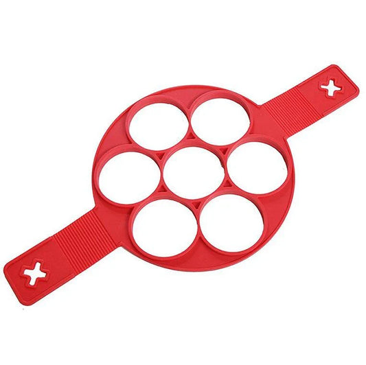Silicone Pancake Maker in various shapes and colors for easy, mess-free pancake making