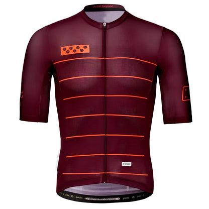 Men's cycling jersey with moisture-wicking fabric in multiple sizes from XS to 4XL