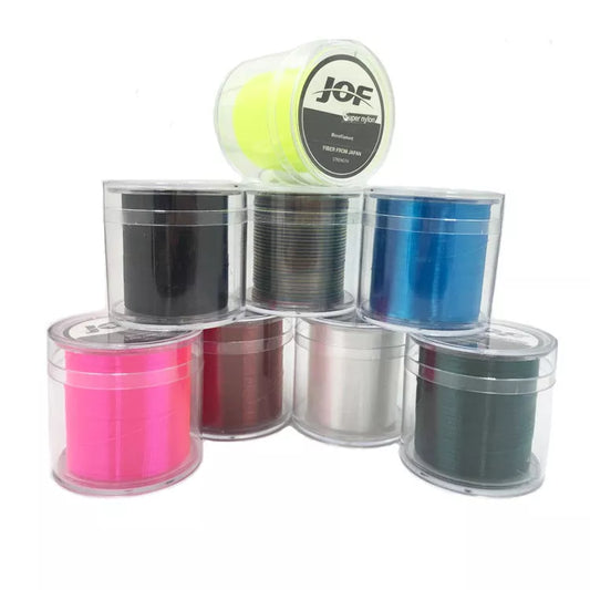 JOF500 meters ultra strength braided PE fishing line in various colors and sizes