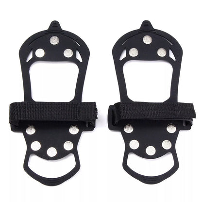 Outdoor Ice Floes Gripper with 10 steel studs for non-slip traction on ice