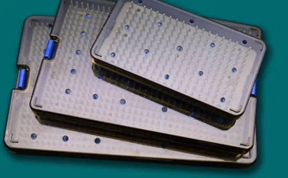 Silicone disinfection box in three sizes: large 265x160x23mm, medium 225x142x20mm, small 160x90x20mm for sanitising phones and keys