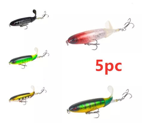 Road Sub-bait Propeller Tractor Hard Bait Floating Water Pencil Lure Bait in various colors