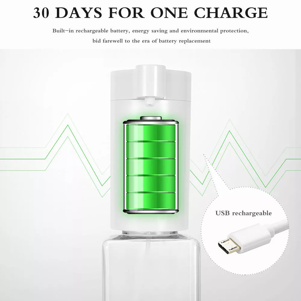 Fully automatic infrared hand sanitizer machine with 250ml transparent tank