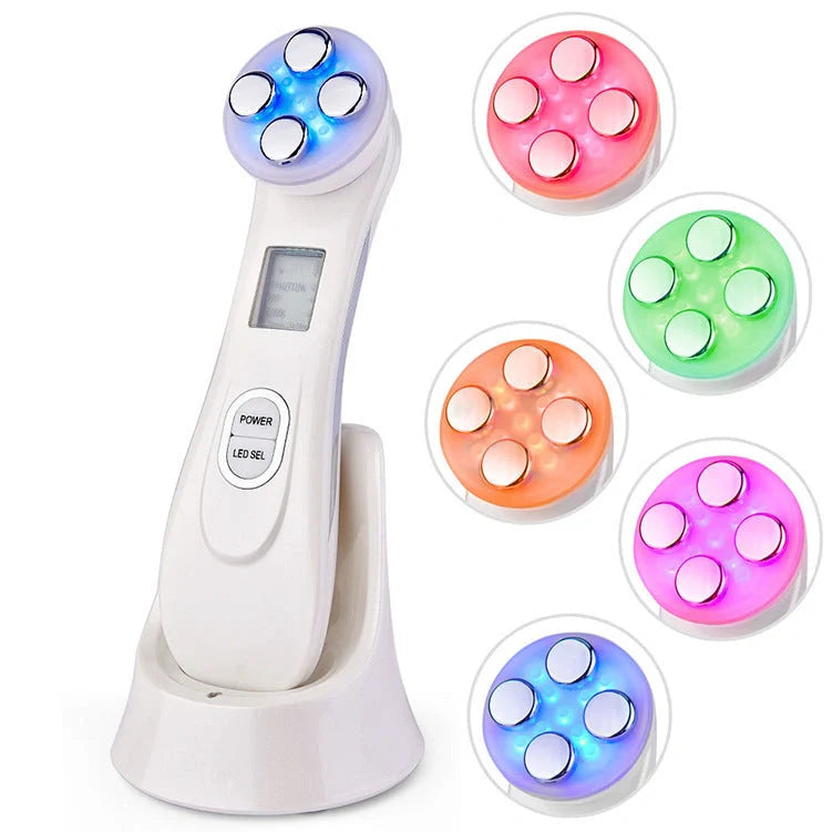 EMS radio frequency beauty instrument for skin rejuvenation, compact design with 10W power