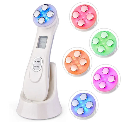 EMS radio frequency beauty instrument for skin rejuvenation, compact design with 10W power