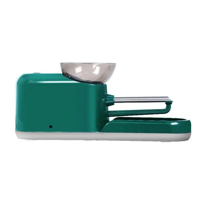 Compact, automatic cigarette rolling machine in various colors with adjustable settings for personalized tobacco filling and rolling