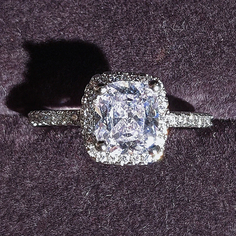 Chic Multicolor Cubic Zirconia Wedding Rings for Women