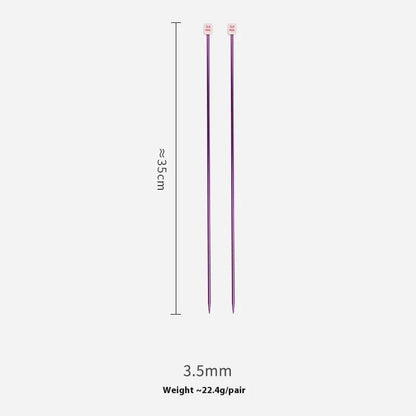 Lengthened crochet hook set with protective caps in 14 sizes from 2.0mm to 10.0mm for knitting