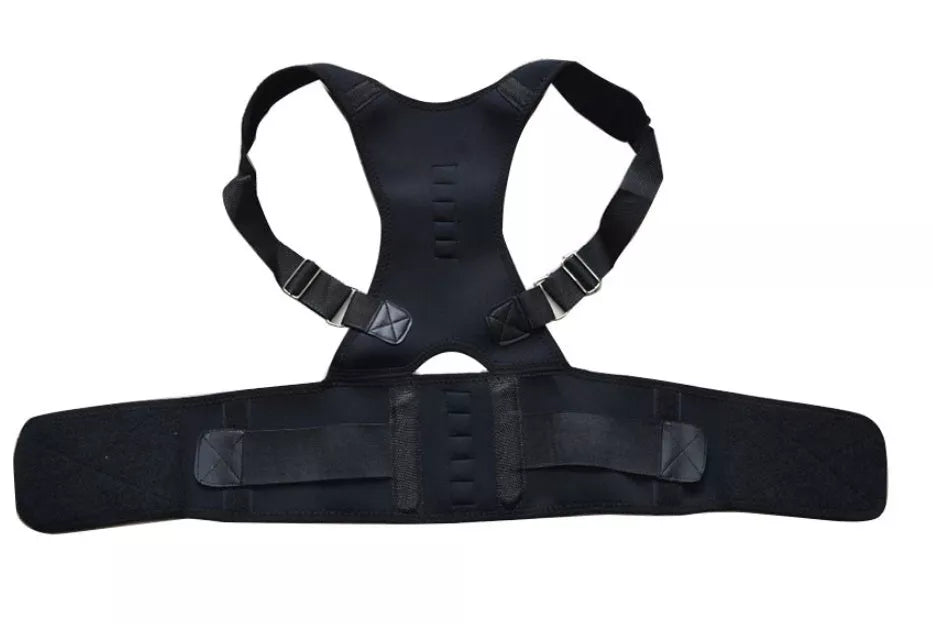 Adjustable Magnetic Posture Corrector Belt for Men in Black, White, or Beige