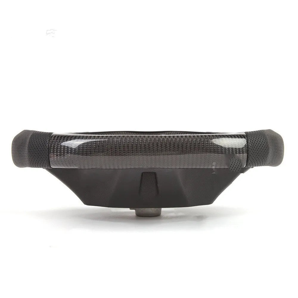 Black carbon fibre LED sports steering wheel for BMW X3 and X5 with heating function