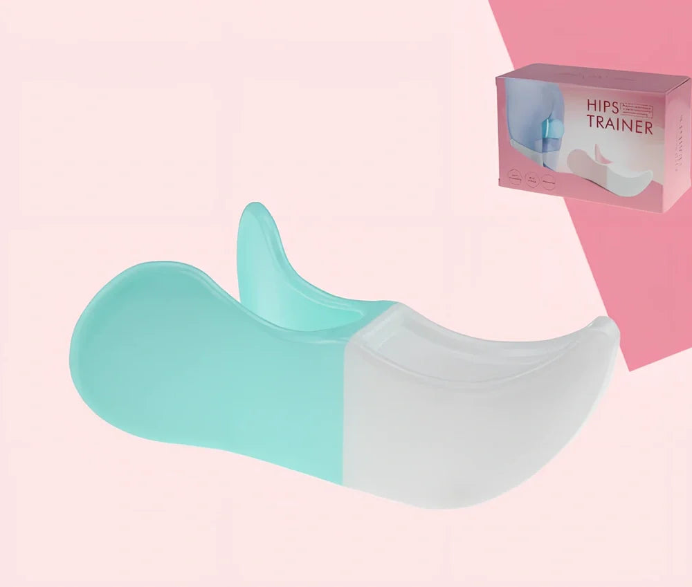 Steel-reinforced pelvic correction trainer in navy blue colour for hip line shaping and posture improvement