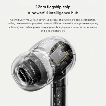 Black and gold true wireless Bluetooth earbuds with a charging case on a white background.