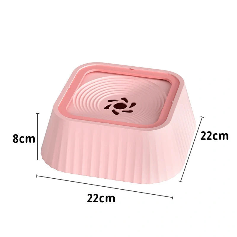 Floating Pet Water Bowl with no splash design for dogs and cats