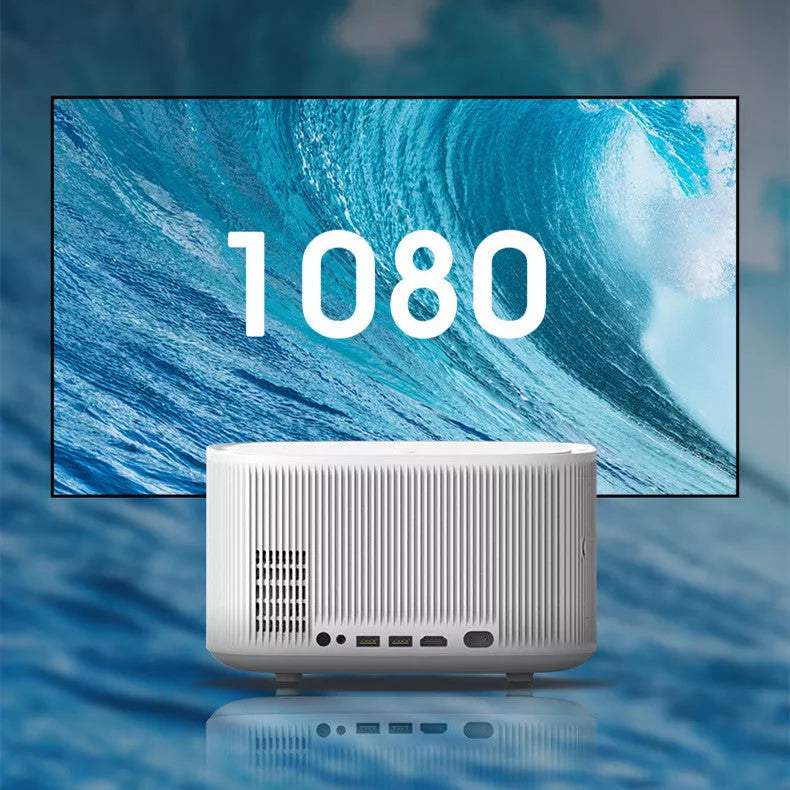 Smart Projector Home HD 4K in Black and White with Android compatibility