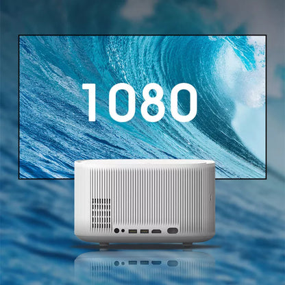 Smart Projector Home HD 4K in Black and White with Android compatibility