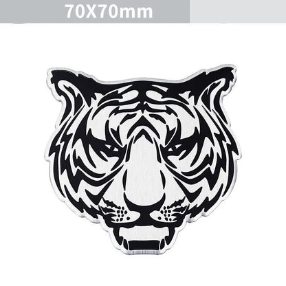 Aluminium car body badge sticker with lion design for vehicle exterior modification