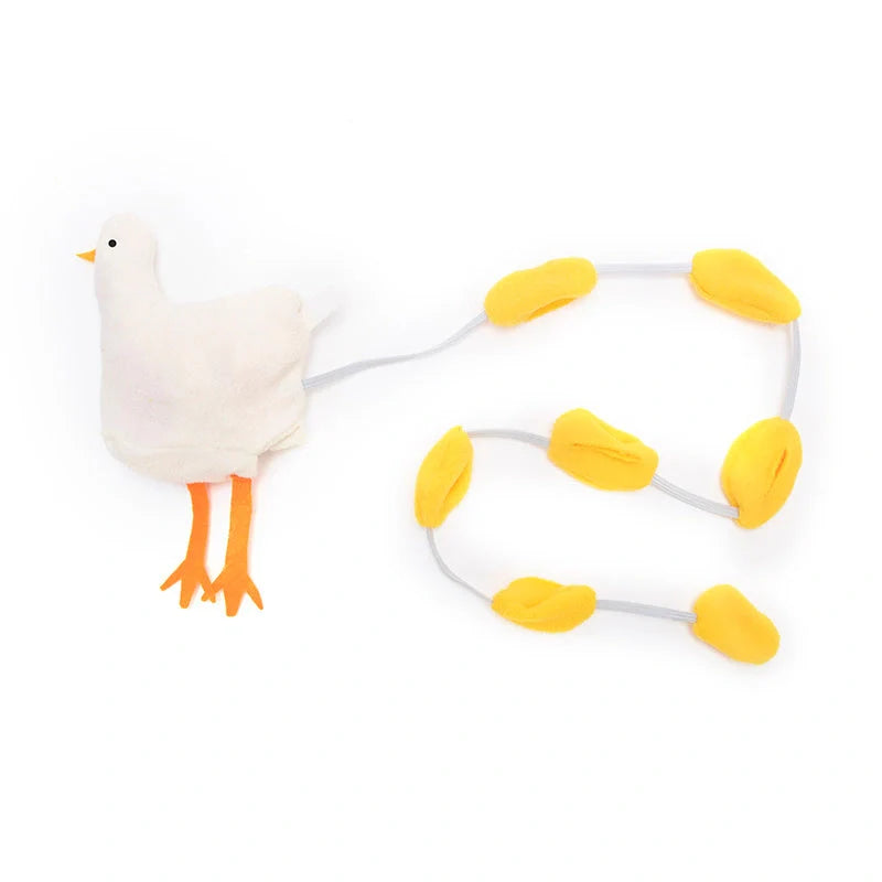 Interactive dog snuffle mat for slow feeding and smell training