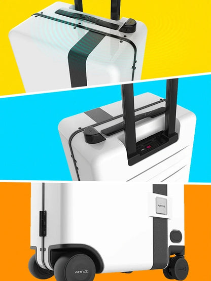 20-inch intelligent electric luggage with automatic following technology in various colors