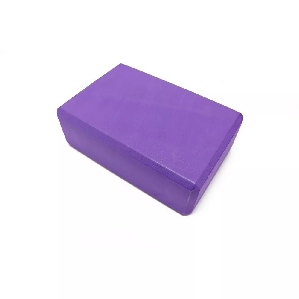 Eco-friendly high-density EVA yoga brick in purple, blue, orange, pink, green colors