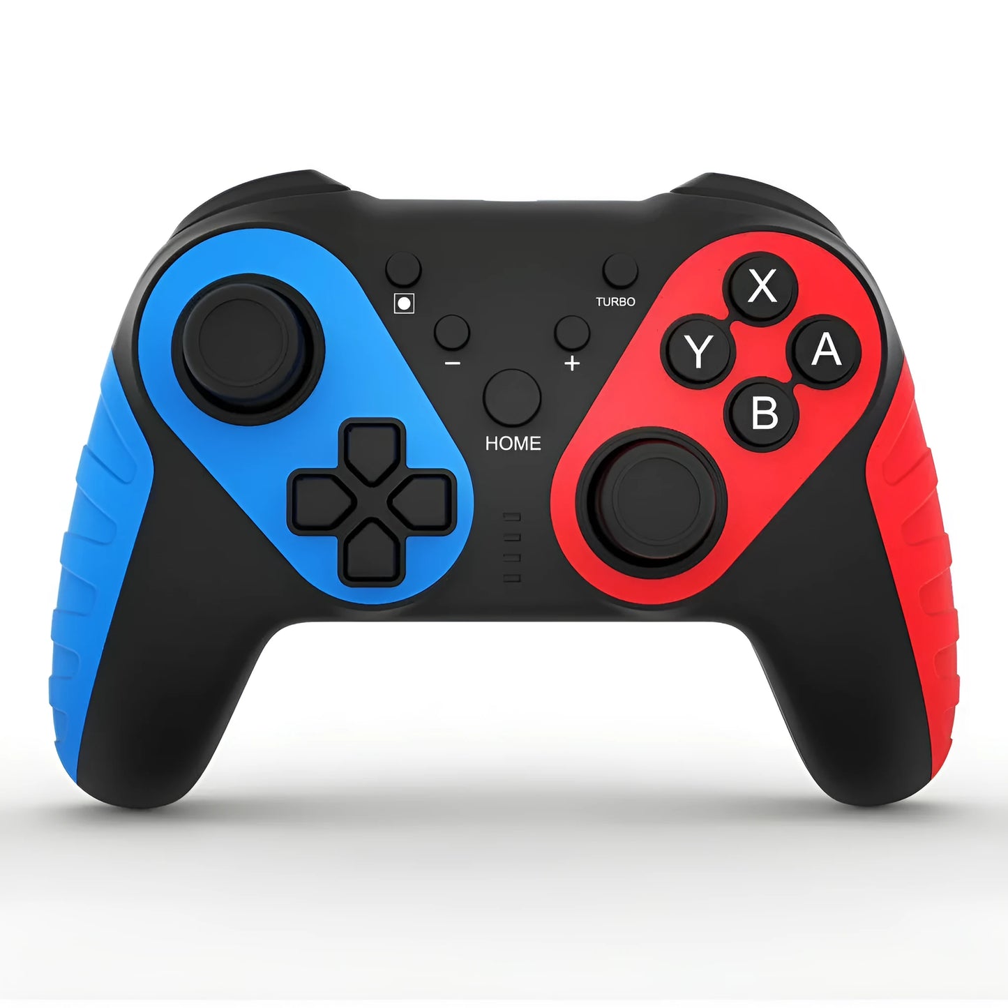 Red and blue wireless Bluetooth gamepad for Nintendo Switch and PC with USB cable